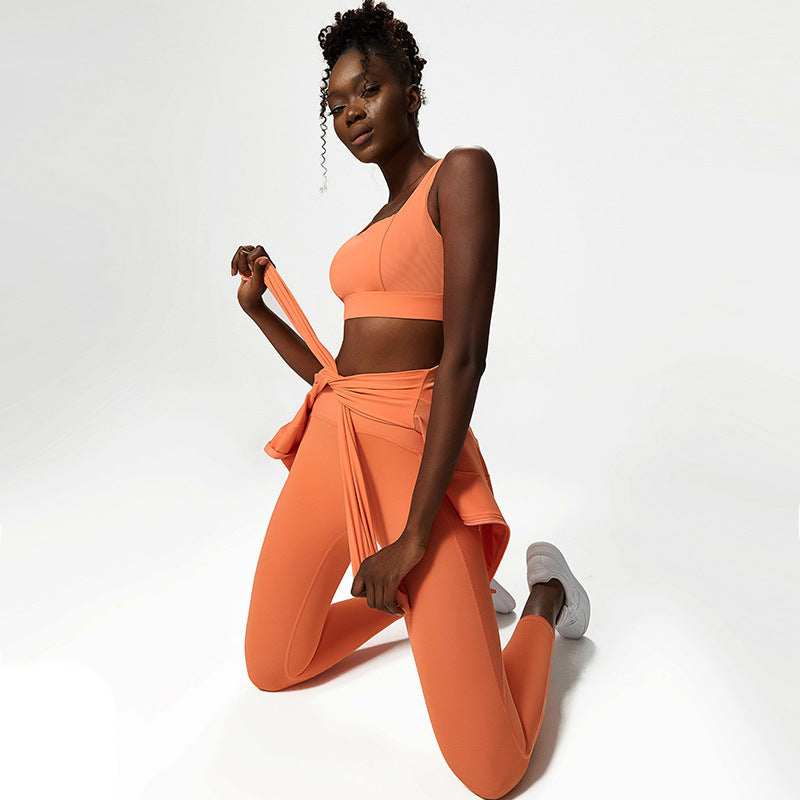 FlexFit TriSet: Three-Piece Solid Color Set for Women