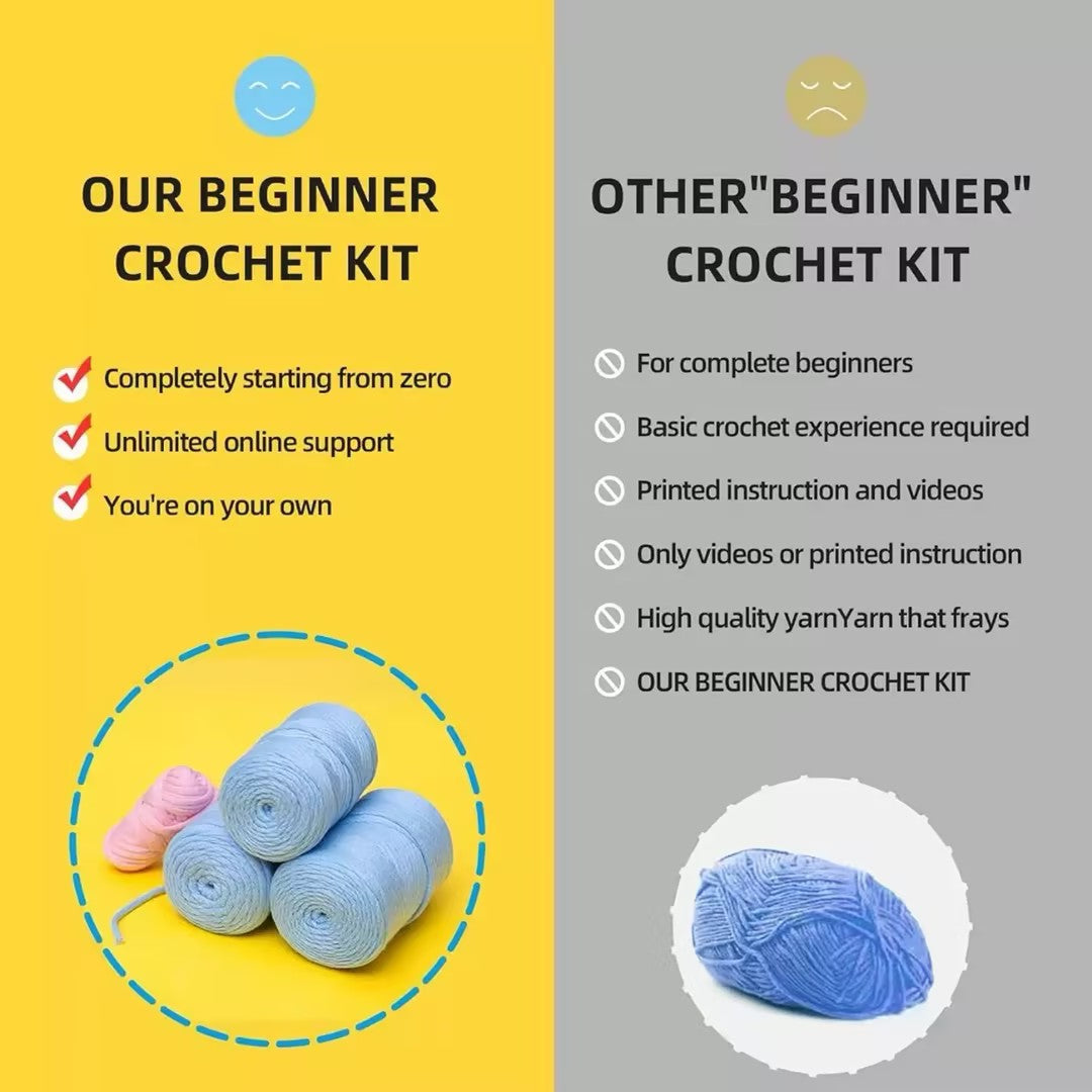 Serdiba Craft™ Crochet Elephant Family Kit